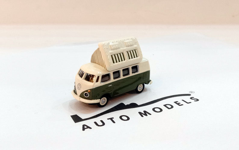 Schuco Volkswagen T1 Minibus Camping 1962 Green Beige