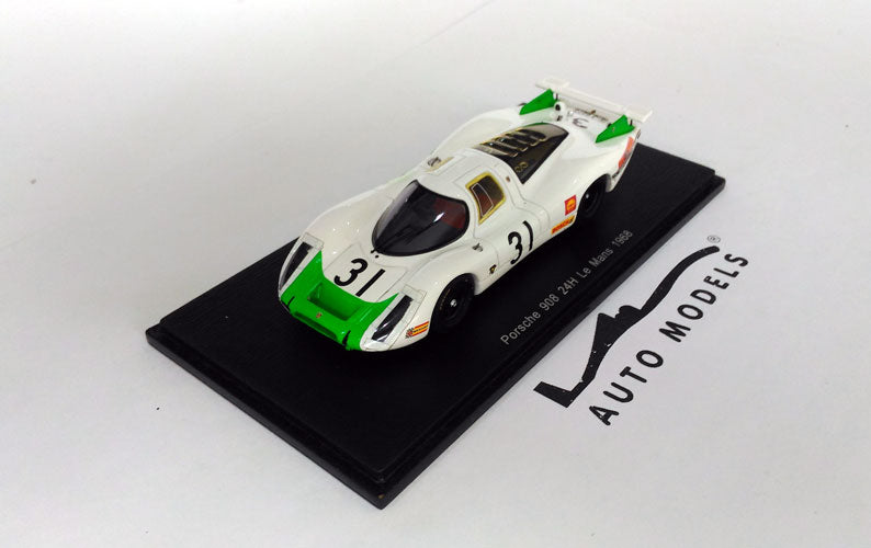 Spark Model Porsche 908 N.31 Le Mans 1968 Herrmann White Green