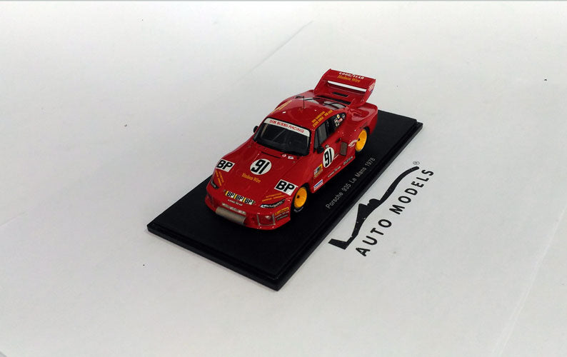 Spark Model Porsche 935/77 3.0L Turbo Team Dick Barbour Racing N.91 24h Le Mans 1978 B. Garretson - S. Earle - R. Akin Red