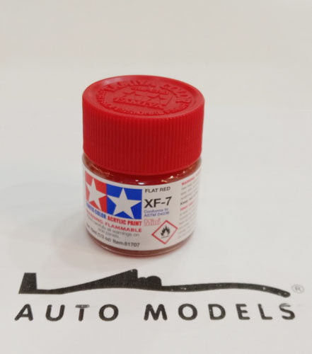 Tamiya XF-7 Flat Red Acrylic Mini Paint