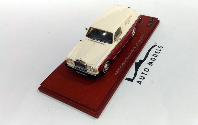 True Scale Model Rolls Royce Silver Shadow Krug Delivery Van Truck 1979 Ivory Red