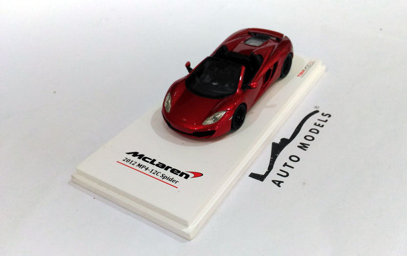 True Scale Model McLaren MP4-12C Spider 2013 RHD Volcano Red