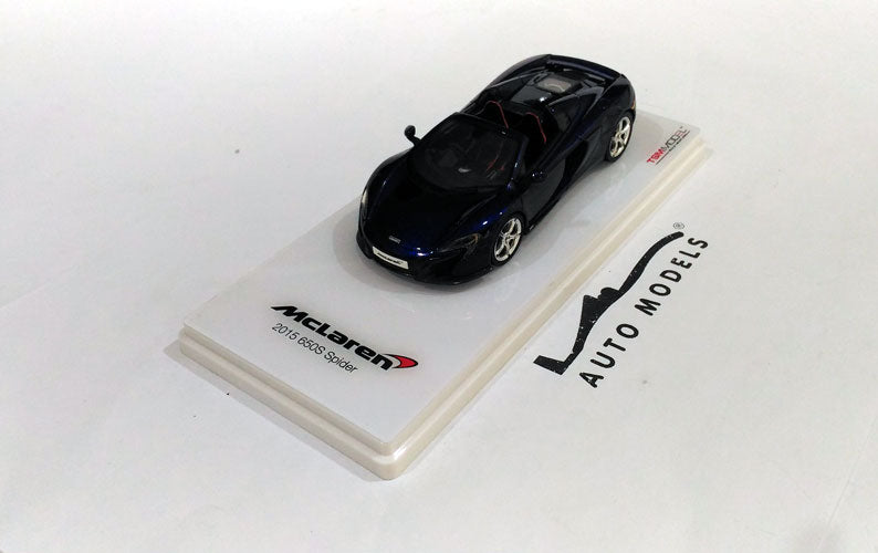 True Scale Model McLaren 650S Spider 2015 Volcano Blue