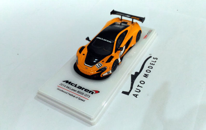 True Scale Model McLaren 650S GT3 N.59 Goodwood Festival Of Speed 2014 Orange
