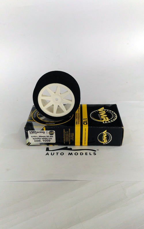 VMR Tyres 1:10 L 26mm 40sh Front For Kyosho White Rims Off Set 0