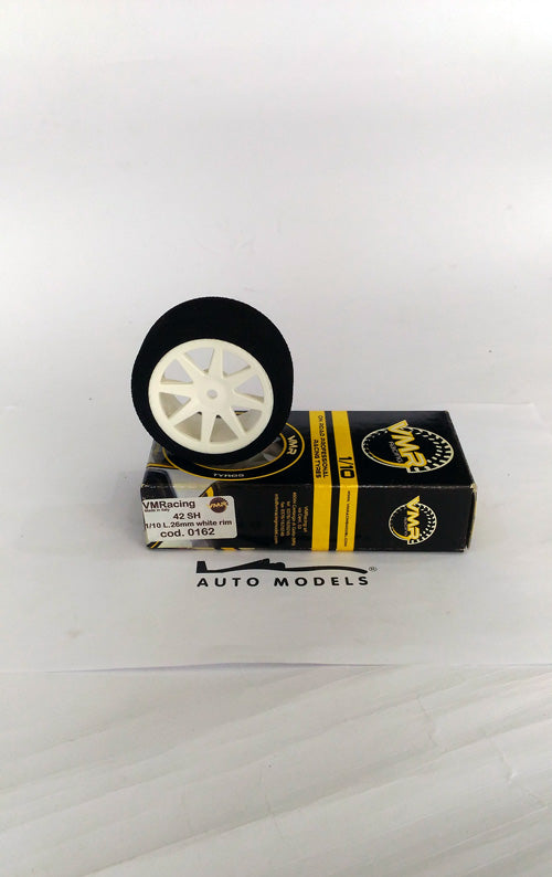 VMR Tyres 1:10 L 26mm 42sh Front For Kyosho White Rims Off Set 0