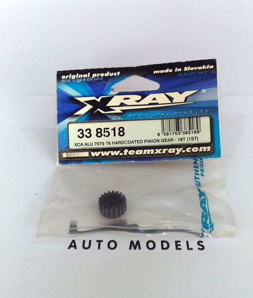 XRAY XCA Aluminum 7075 T6 Hardcoated Pinion Gear - 18T 1st