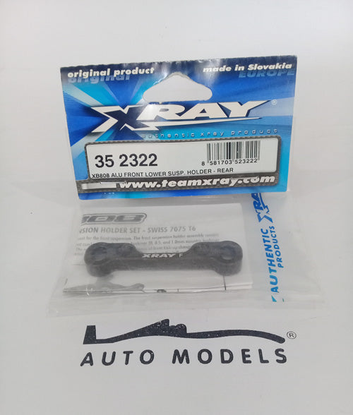 XRAY XB808 Aluminum Front Lower Suspension Holder - Rear - Swiss 7075 T6 (7mm)
