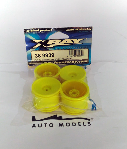 XRAY M18T Wheel Aerodisk - Yellow (4)
