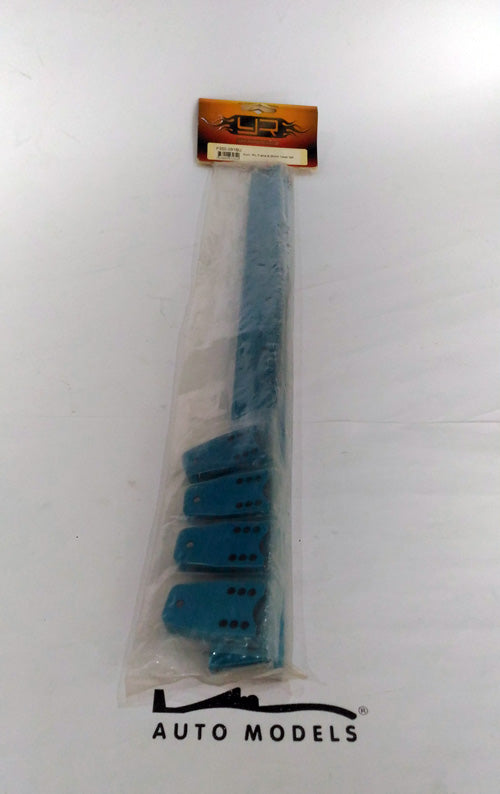 Yeah Racing Alum. R/l Frame & Shock Towers Set Blue F350