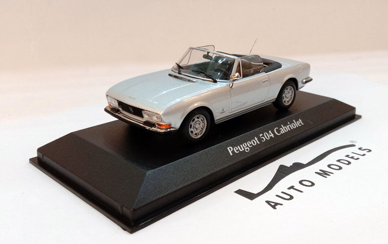 Minichamps 504 Cabriolet 1977 Silver Metallic