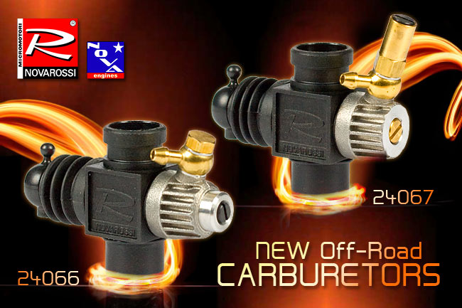 Novarossi Plastic Carburetor 3.5cc 9mm 2 Adjustments Reverse with Reducer 6mm