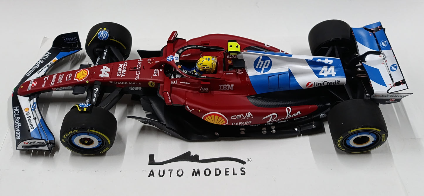BBR Models Ferrari SF25 F1 Miami GP Special Livery Lewis Hamilton
