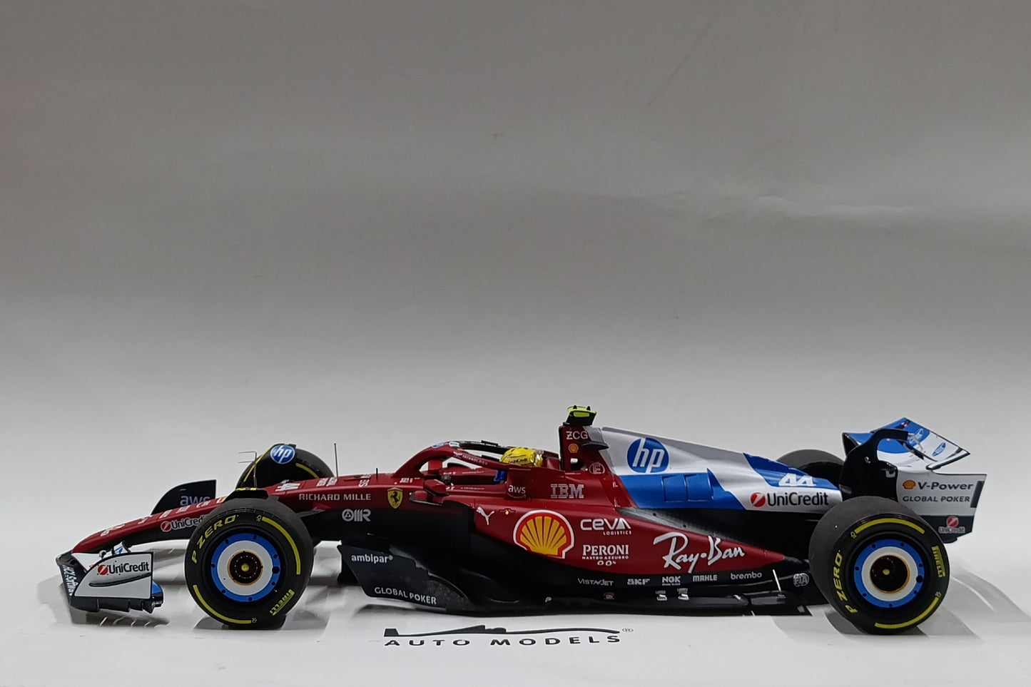 BBR Models Ferrari SF25 F1 Miami GP Special Livery Lewis Hamilton