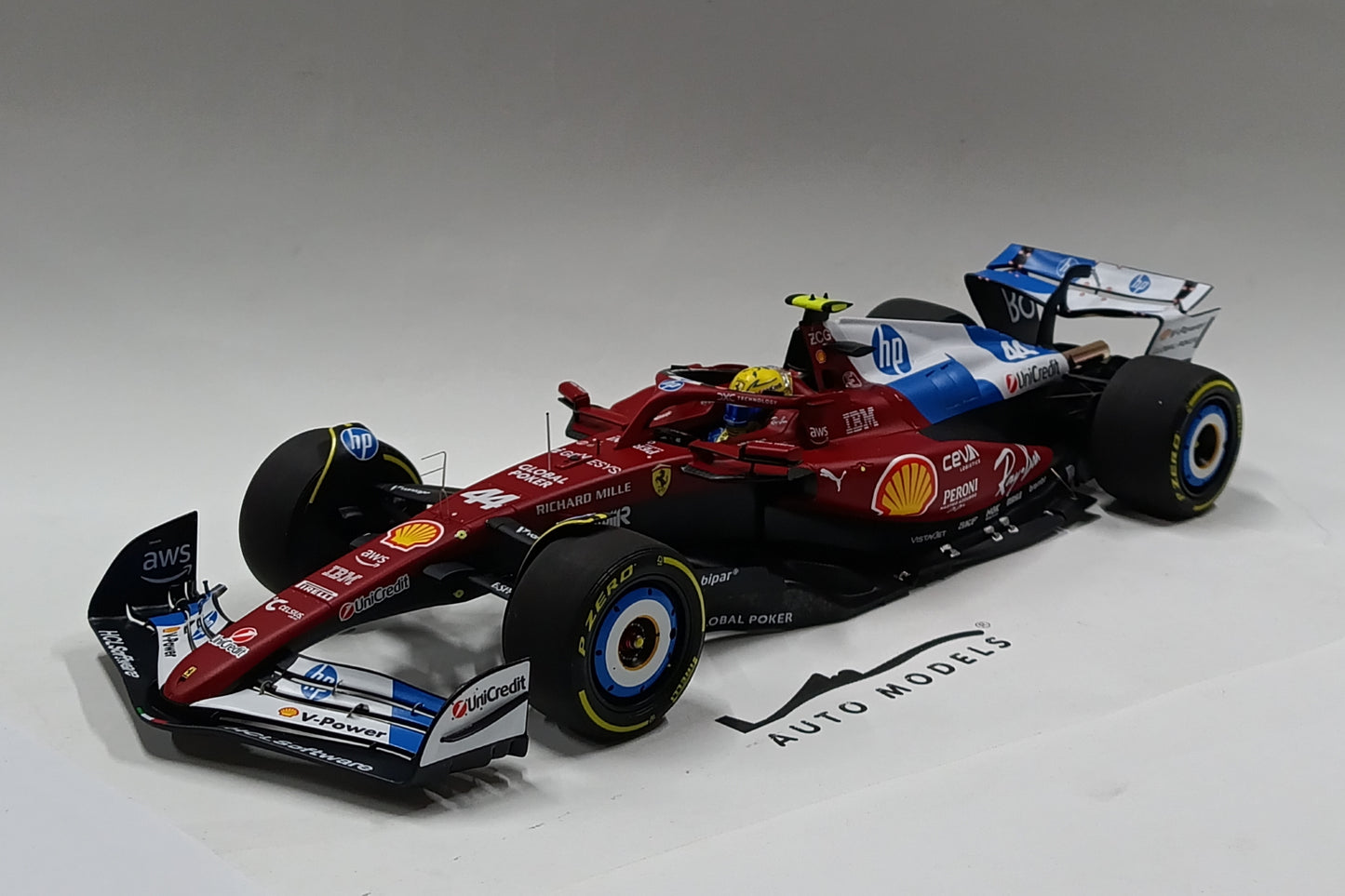 BBR Models Ferrari SF25 F1 Miami GP Special Livery Lewis Hamilton