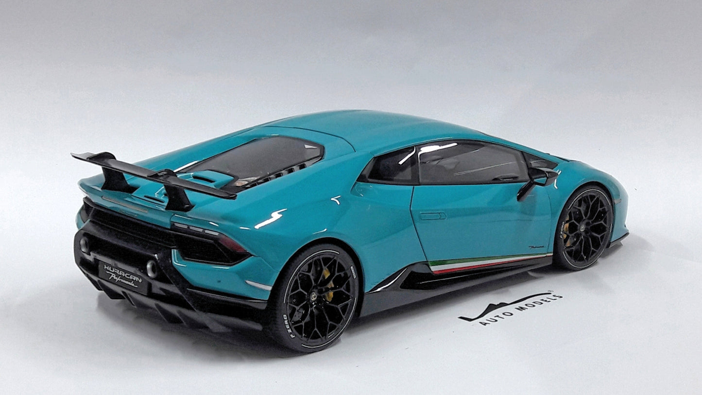 Auto Art Lamborghini Huracan Performante (Blu Glauco / Solid Blue)