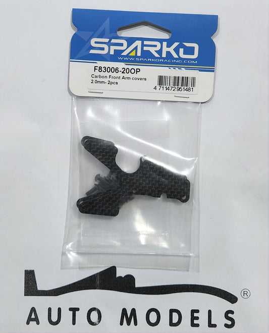 Sparko Racing Carbon Front Arm covers 2.0mm - 2pcs