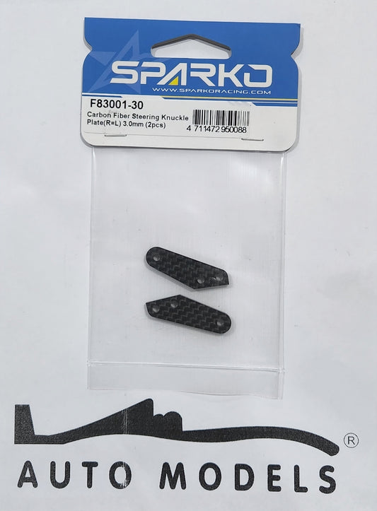 Sparko Racing Carbon Fiber Steering Knuckle Plate (R=L) 3.0mm (2pcs)