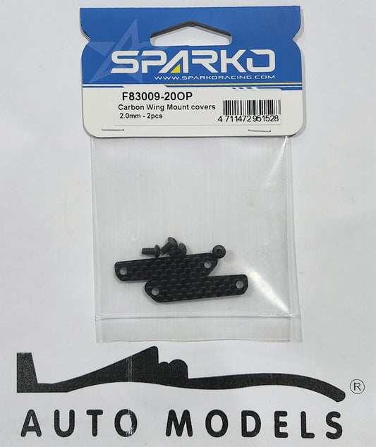 Sparko Racing Carbon Wing Mount covers 2.0mm - 2pcs