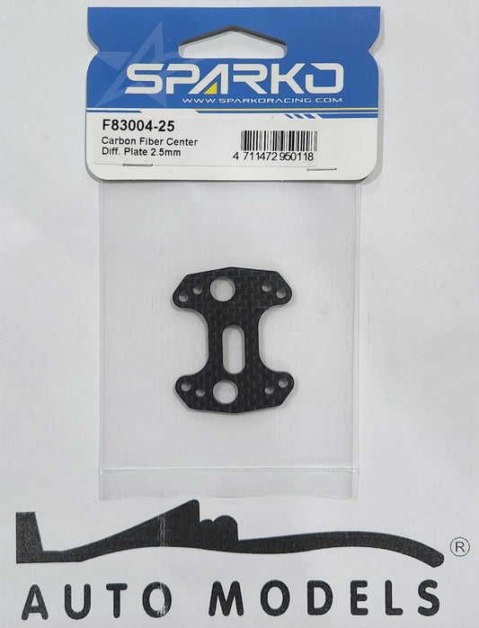 Sparko Racing Carbon Fiber Center Diff. Plate 2.5mm