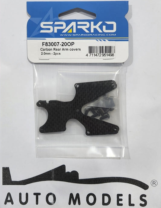 Sparko Racing Carbon Rear Arm covers 2.0mm - 2pcs