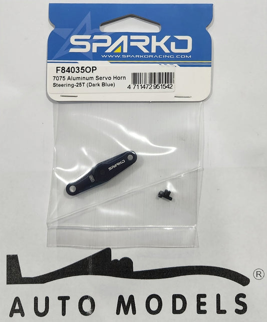 Sparko Racing 7075 Aluminium Servo Horn Steering-25T (Dark Blue)