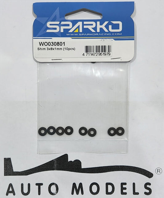 Sparko Racing Shim 3×8×1mm (10pcs)