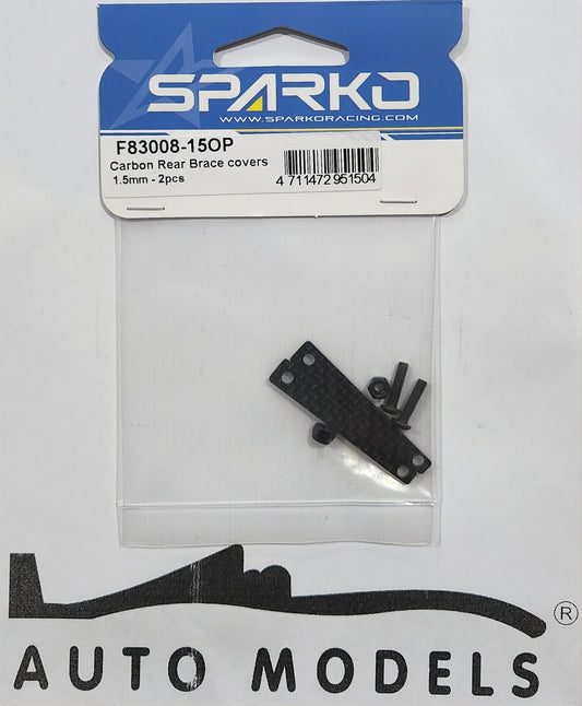 Sparko Racing Carbon Rear Brace covers 1.5mm - 2pcs
