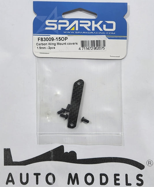 Sparko Racing Carbon Wing Mount covers 1.5mm - 2pcs