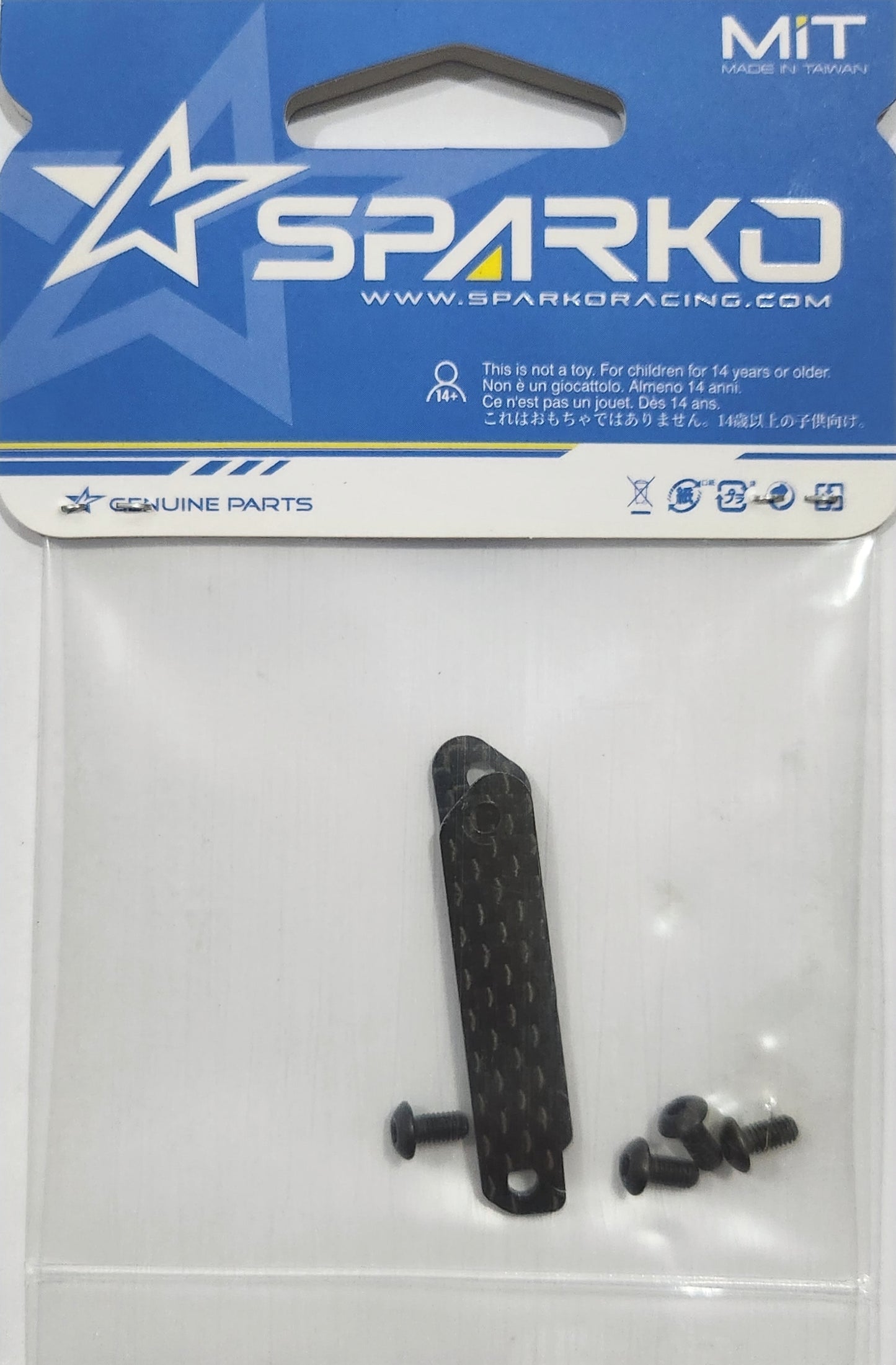 Sparko Racing Carbon Wing Mount covers 1.5mm - 2pcs