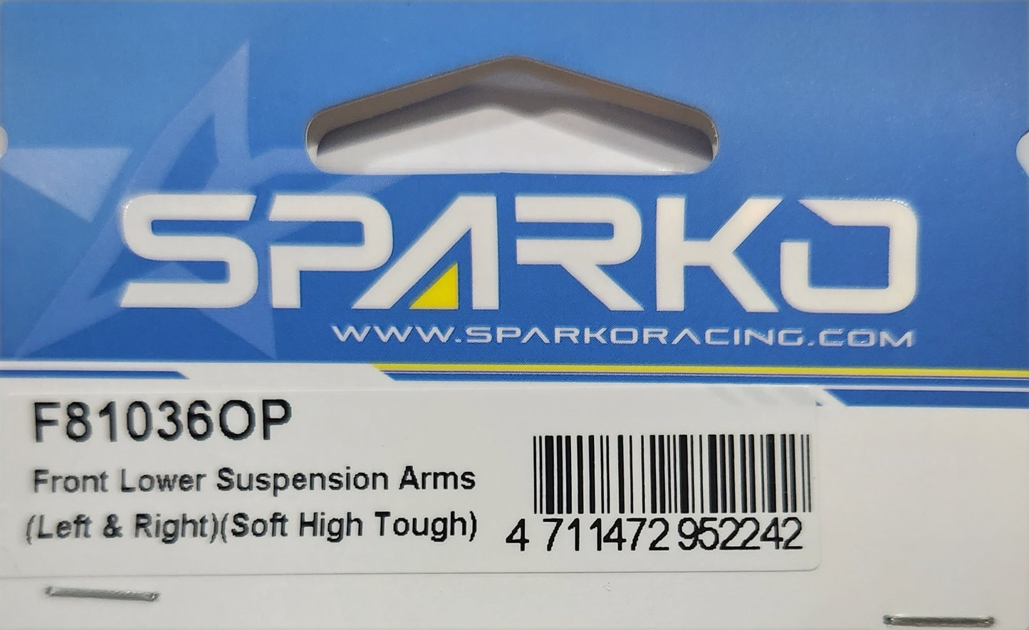 Sparko Racing Front Lower Suspension Arms (Left & Right) (Soft High Tough)