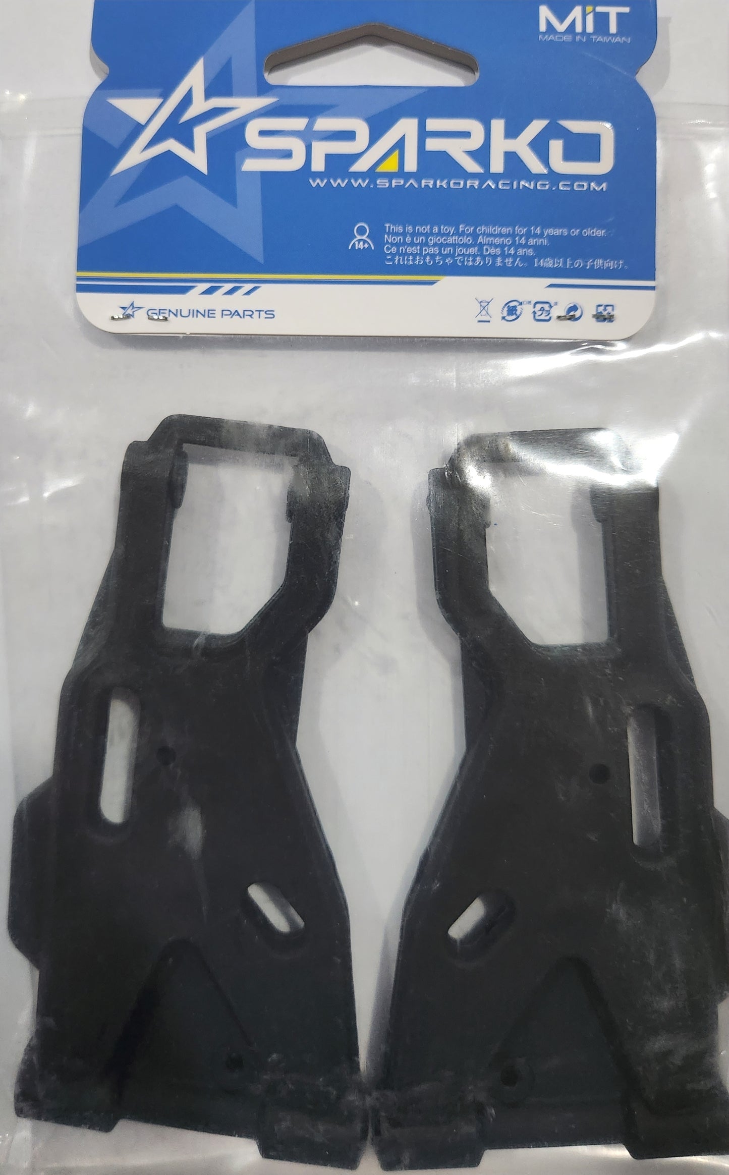 Sparko Racing Front Lower Suspension Arms (Left & Right) (Soft High Tough)