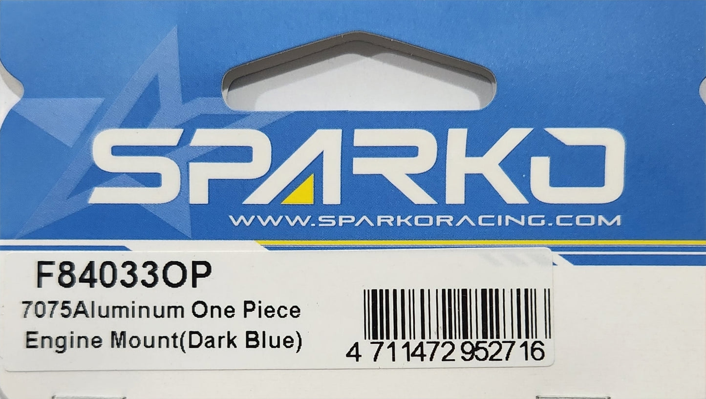 Sparko Racing 7075 Aluminum One Piece Engine Mount (Dark Blue)