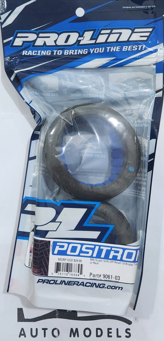 Proline Positron M4 (Super Soft) Off-Road 1:8 Buggy Tires For Front or Rear