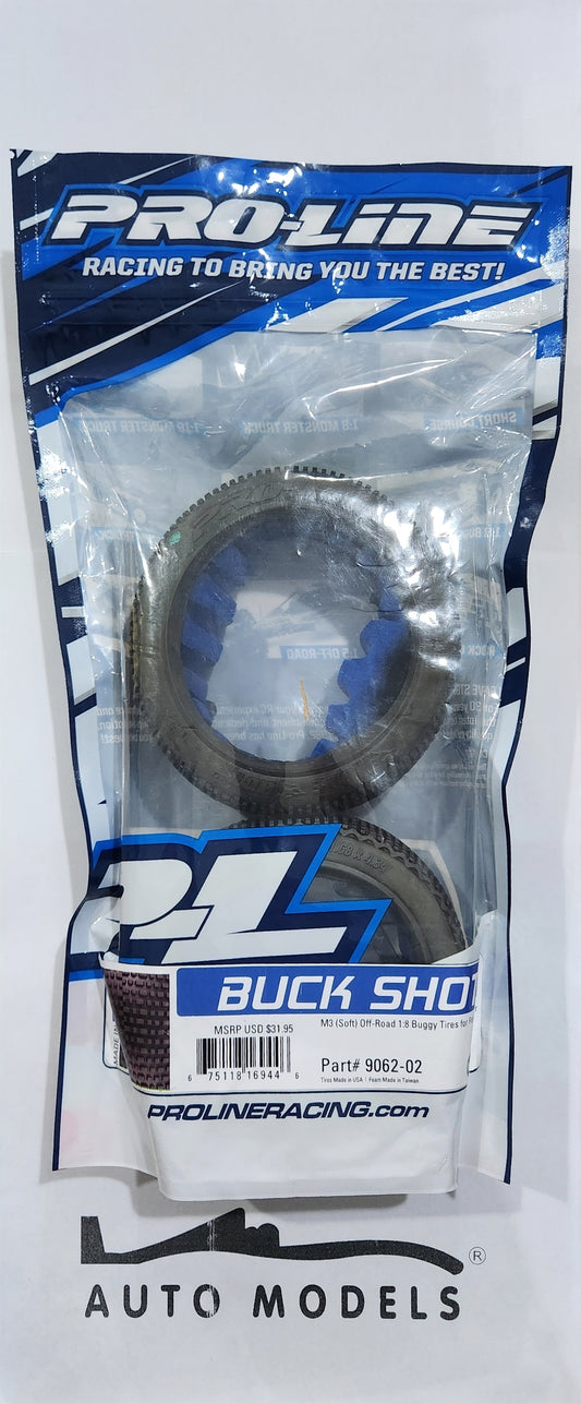 Proline Buck Shot M3 (Soft) Off-Road 1:8 Buggy Tires For Front or Rear