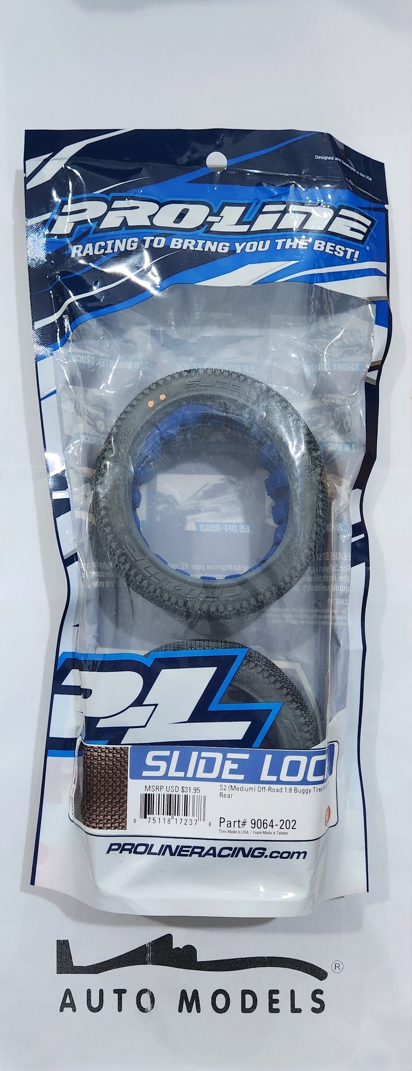 Proline Slide Lock S2 (Medium) Off-Road 1:8 Buggy Tires for Front or Rear