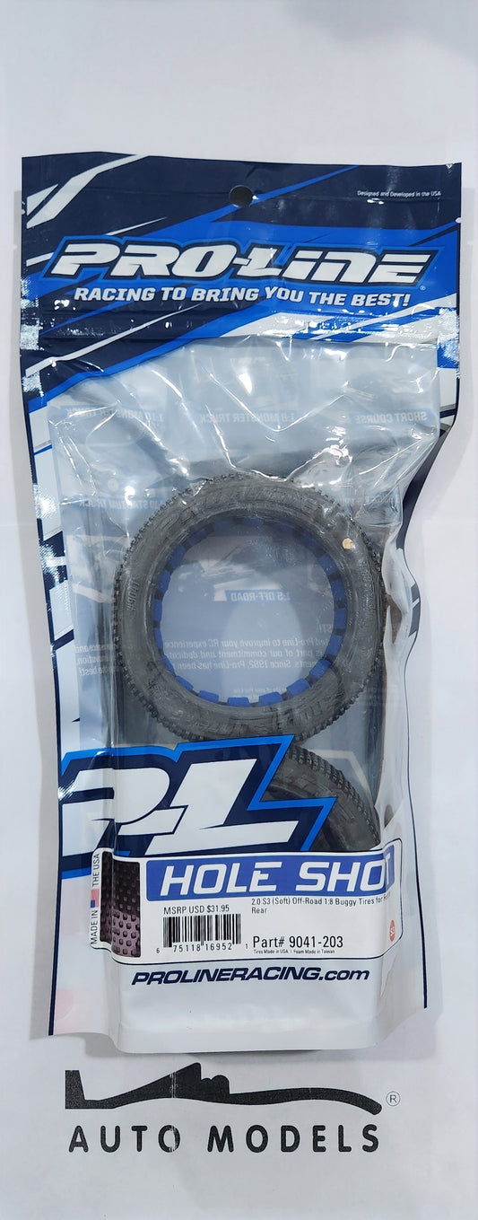 Proline Hole Shot 2.0 S3 (Soft) Off-Road 1:8 Buggy Tires for Front or Rear