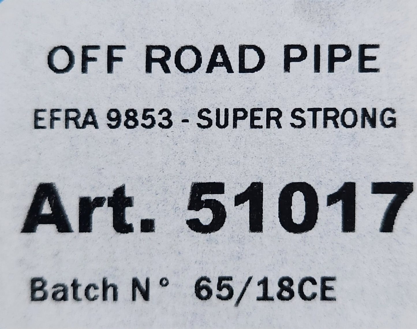 Novarossi Pipe EFRA 9853 with Ring, 2 Chamber Super Strong Off Road
