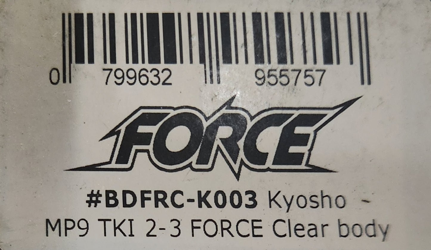 Bittydesign Force Clear body for Kyosho MP9 TKI 2-3