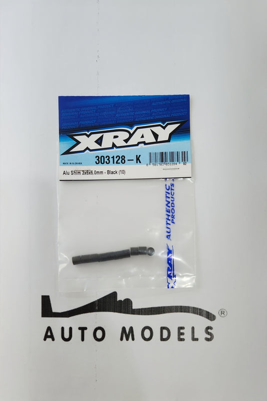 XRAY Alu Shim 3×6×6.0mm - Black (10)