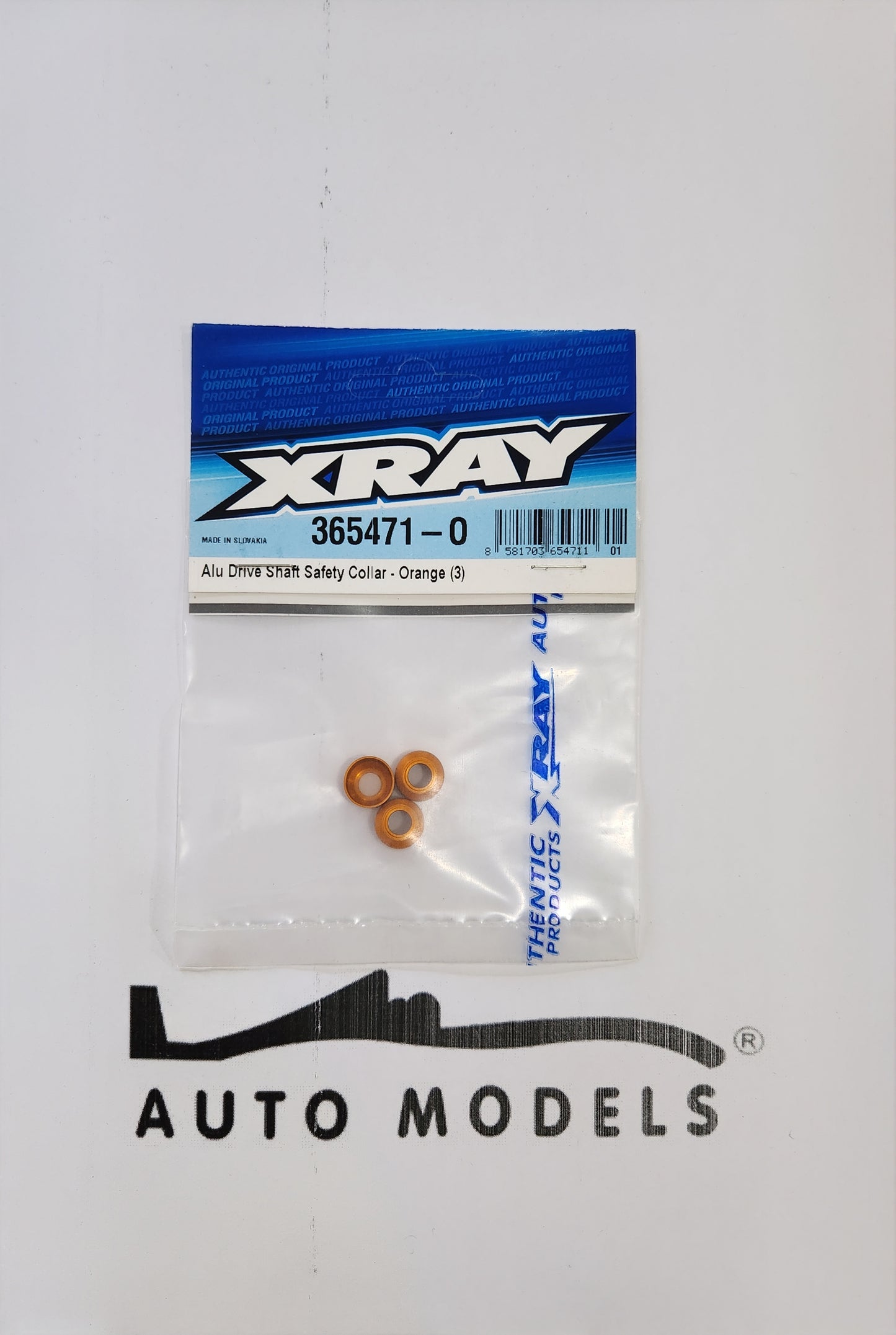 XRAY Alu Drive Shaft Safety Collar - Orange (3)