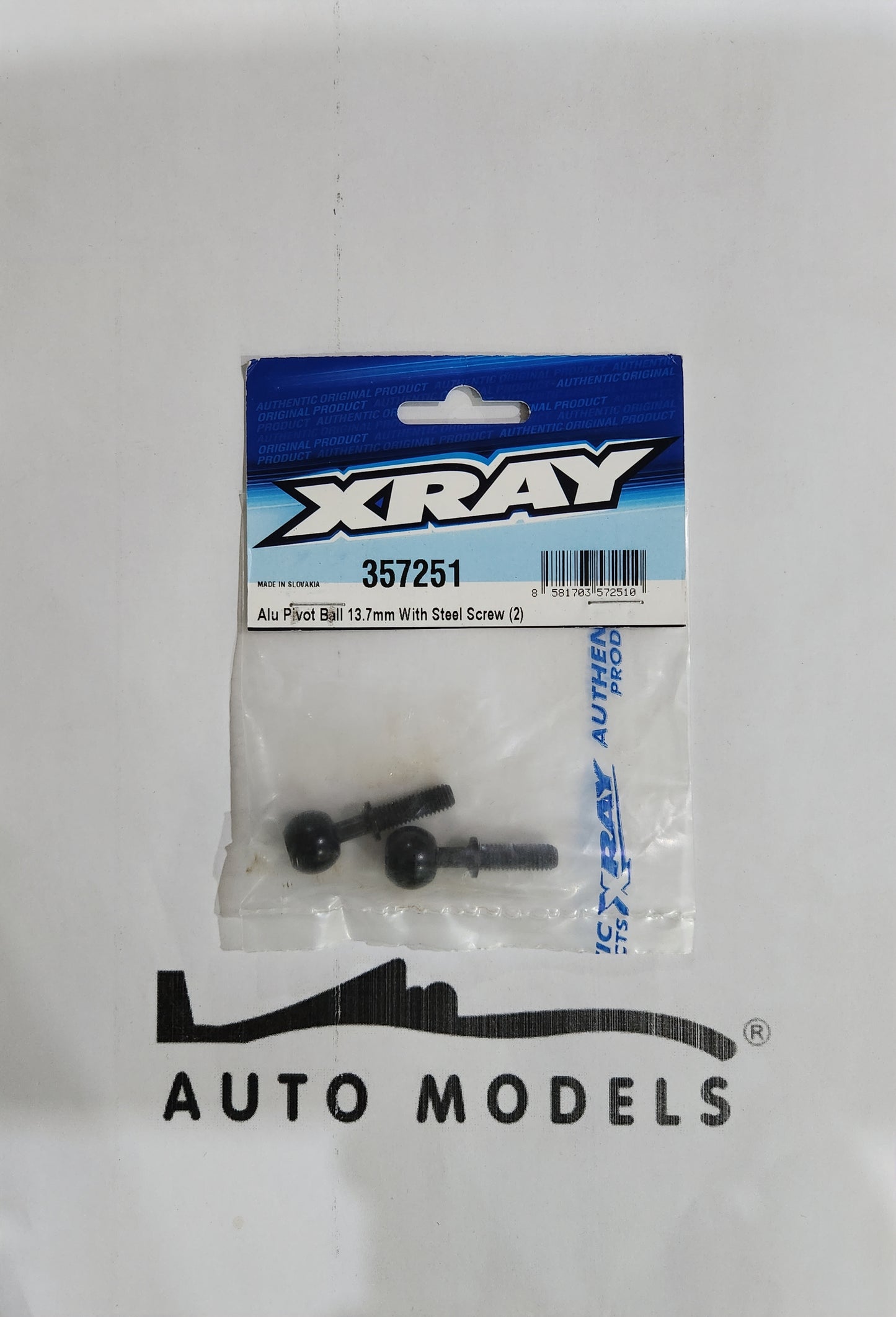 XRAY Alu Pivot Ball 13.7mm With Steel Screw (2)