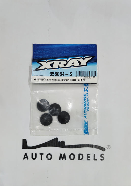 XRAY XB8 Shock Rubber Membrane Bottom Ribbed - Soft (4)