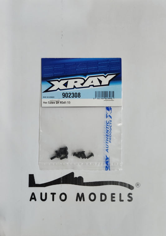 XRAY Hex Screw SH M3x8 (10)