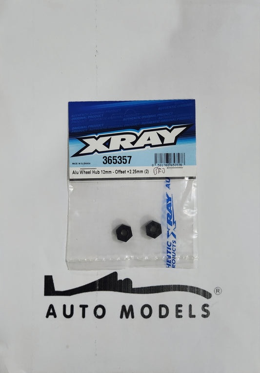 XRAY Alu Wheel Hub 12mm - Offset + 2.25mm (2)