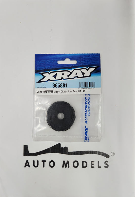 XRAY Composite 3-Pad Slipper Clutch Spur Gear 81T / 48
