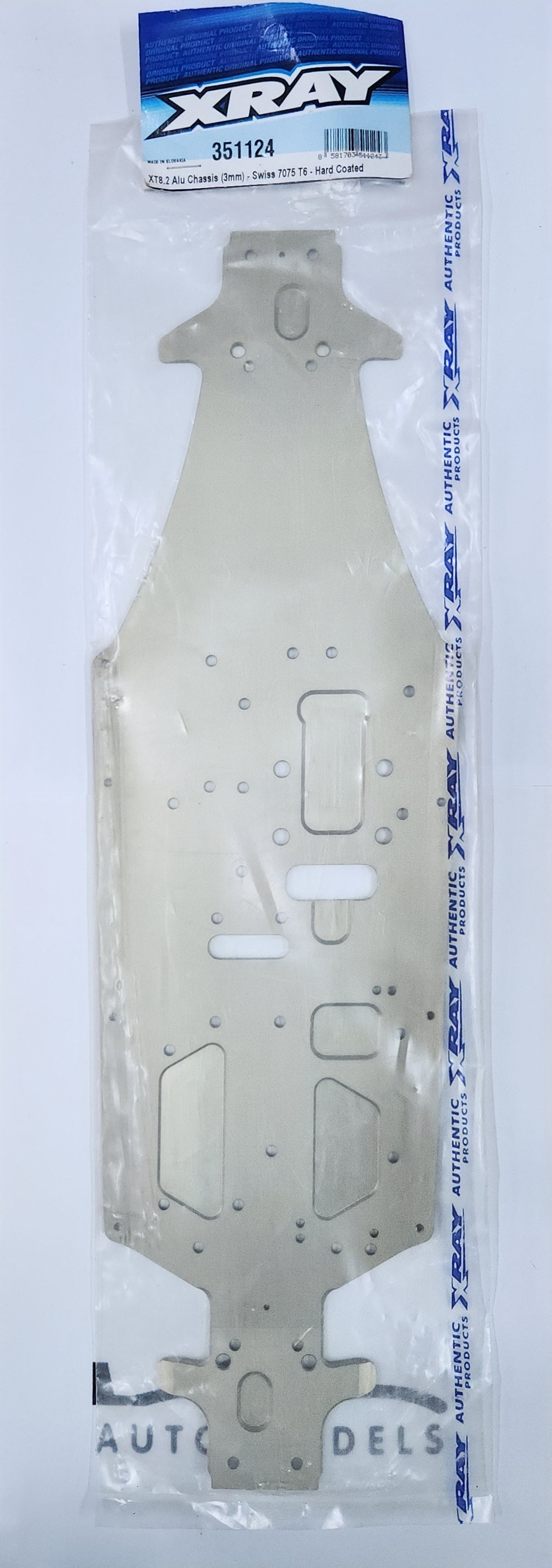 XRAY XT8.2 Alu Chassis (3mm) - Swiss 7075 T6 - Hard Coated