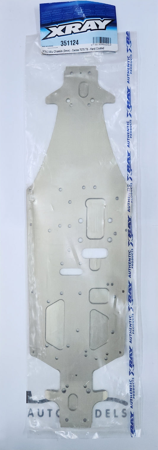 XRAY XT8.2 Alu Chassis (3mm) - Swiss 7075 T6 - Hard Coated