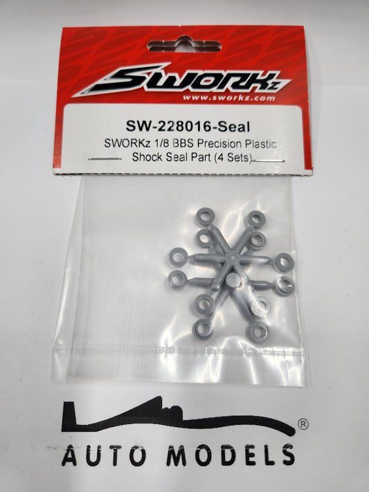 SWORKz 1/8 BBS Precision Plastic Shock Seal Part (4 Sets)