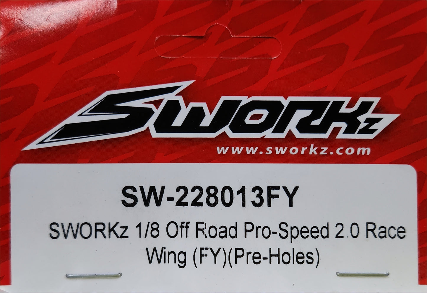 SWORKz 1/8 Off Road Pro-Speed 2.0 Race Wing (FY) (Pre-Holes)